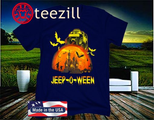 Jeep-o-ween Jeep Halloween Distressed Halloween Official T-Shirt