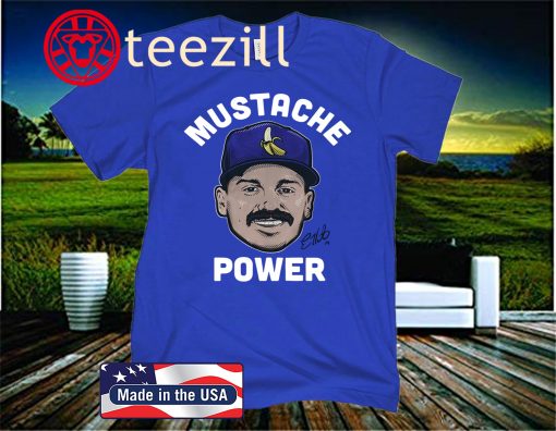 Kiké Hernandez Mustache Power T-Shirt - MLBPA Licensed