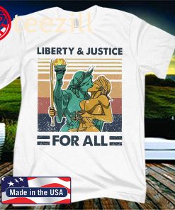 Liberty And Justice For All LGBT Pride Vintage T-Shirt