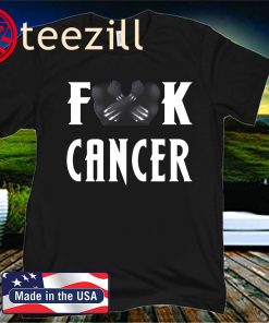 MEN'S BLACK PANTHER FUCK CANCER SHIRT