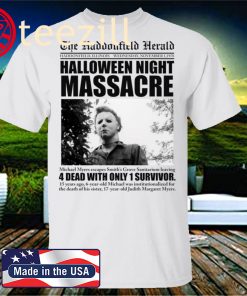 Michael Myers The Haddonfield Herald Halloween Night Classic T-Shirt