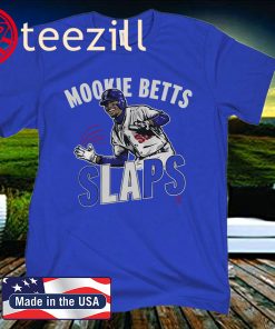 Mookie Betts Slaps T-Shirt, Los Angeles - MLBPA Licensed