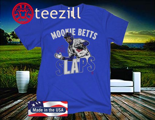 Mookie Betts Slaps T-Shirt, Los Angeles - MLBPA Licensed