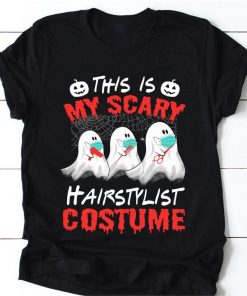 My Scary Hairstylist Costume Barber Hairdresser Halloween Spirit Tshirt