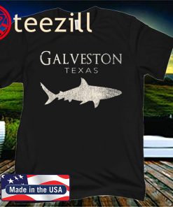 Retro Galveston TX Shark Official T-Shirt