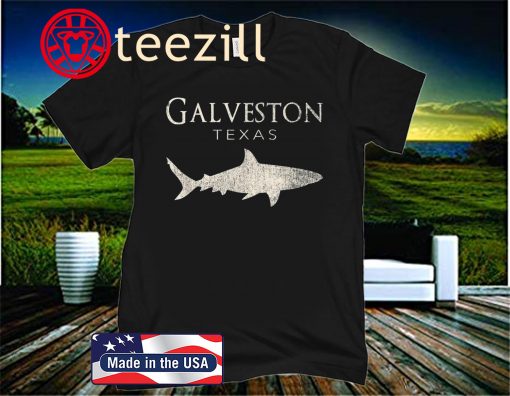 Retro Galveston TX Shark Official T-Shirt