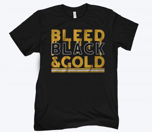 BLEED BLACK AND GOLD FOOTBALL SHIRT