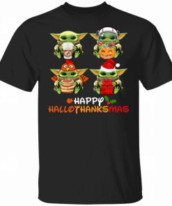 Baby Yoda Happy Hallothanksmas 2020 Shirt