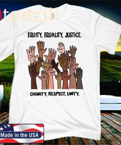 Equity, Equality, Justice, Dignity, Respect, Unity Shirt