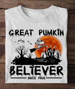 Great Pumpkin Believer Since 1966, Jack O’latern, Halloween Gift, Trick or Treat, Peanuts Tshirt