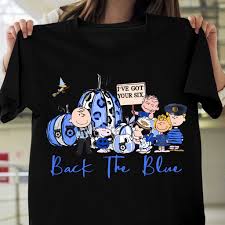 Halloween Snoopy the Peanuts back the blue shirt