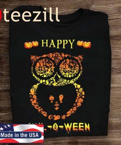 Happy Owl-o-ween Funny Owl Halloween Owl-o-ween T-Shirt