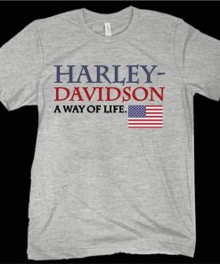 Harley Davidson A Way Of Life American Flag Shirt