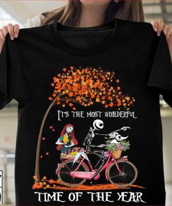 It's The Most Wonderful Time Of The Year Jack Skellington Sally And Zero Unisex Sweatshirt Long Sleeve V Neck Tank Top T Shirt