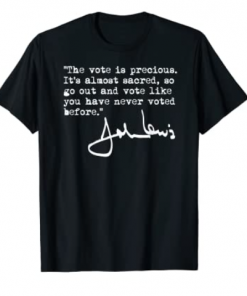 John Lewis - The VOTE is precious (white) T-Shirt