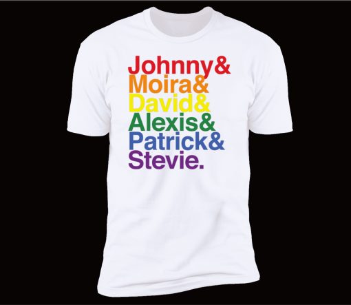 Johnny Moira David Alexis Patrick Stevie Pride Schitts Creek Classic T-Shirt