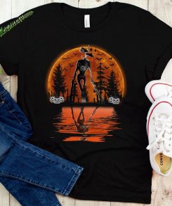 Vintage Sunset Siren Head Horror Scary Shirt, Halloween Horror, Girlie TShirt, Social Justice,Scary Friends T-Shirt