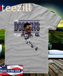 Official J.K. Dobbins Baltimore Ravens Football T-Shirt
