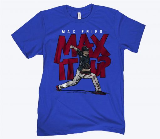 ATL Baseball Max Fried T-Shirt, Max It Up - MLBPA Licensed