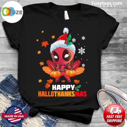 Baby Deadpool Happy Hallothanksmas BabyXmas T-Shirt