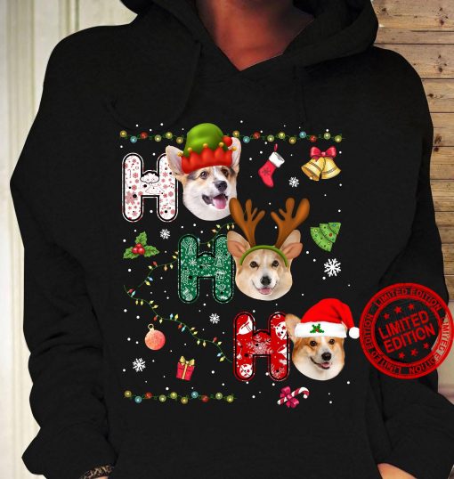 Corgi Santa Efl And Reindeer Ho Ho Ho Merry Christmas 2020 Shirt