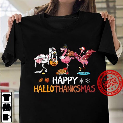 Flamingo Happy Hallothanksmas Classic T-Shirt
