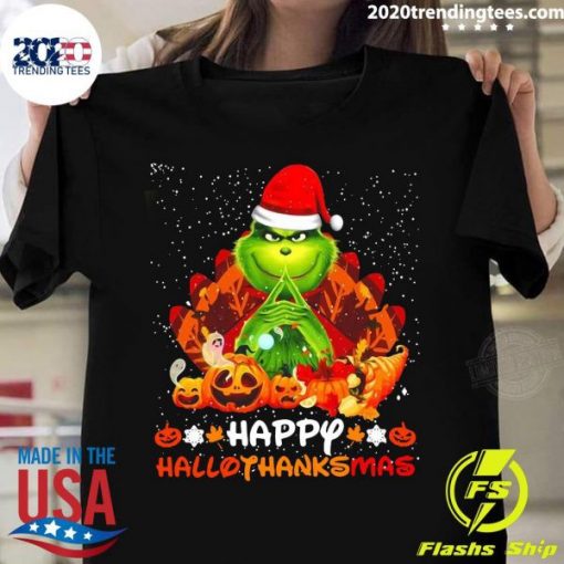 Grinch Happy Hallothanksmas 2020 Shirt