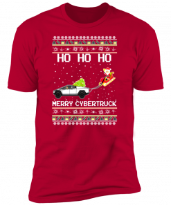 Ho Ho Ho Merry Cybertruck Christmas Hoodies TShirt