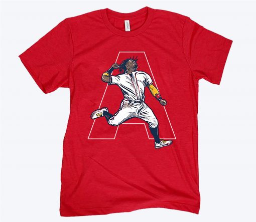 Jump Acuña Tee Shirt, Atlanta Baseball