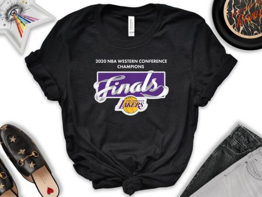 Los Angeles Lakers Fan Shirt 2020 Western Conference Champions Locker Room Tee Shirt