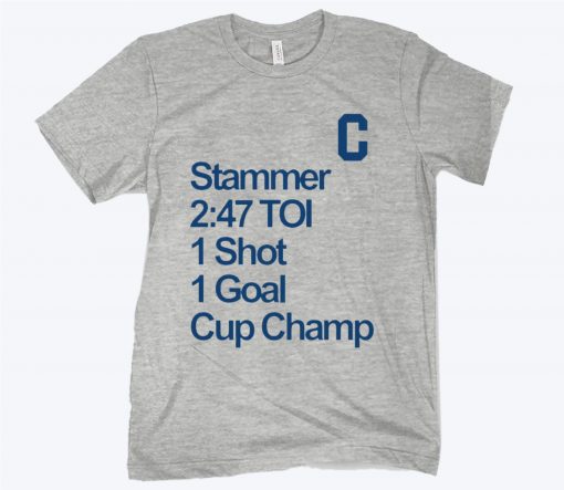 STAMMER IS A CHAMPION CUP OFFICIAL T-SHIRT
