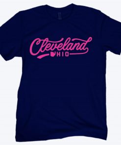 Special Edition Pink Cleveland Script Icons Shirt