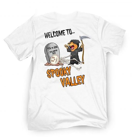 WELCOME TO SPOOKY VALLEY POCKET TEE SHIRT