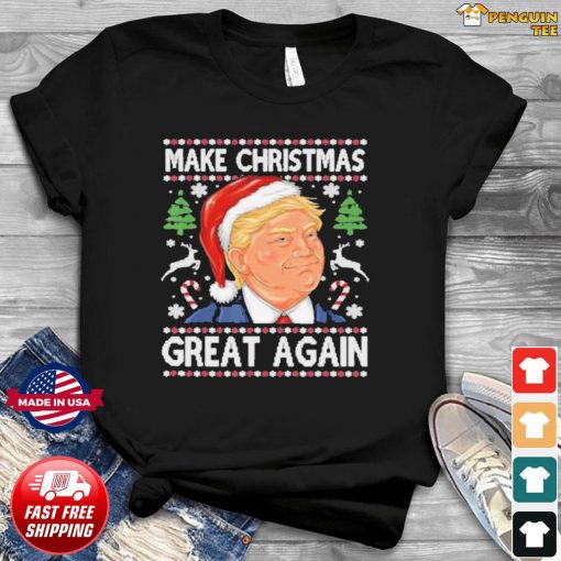 2020 Trump make christmas great again funny ugly christmas shirt