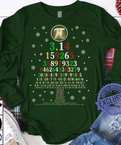 314 159265 358979323 8462643383279 Funny Pi Tree Christmas Shirt