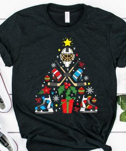 Christmas 2020 Shirt, Ice Hockey Christmas Ornament Tree Shirt, Funny Xmas Gift Boys, Ice Hockey Lover, Happy Hockeydays, Hockey Player Gift