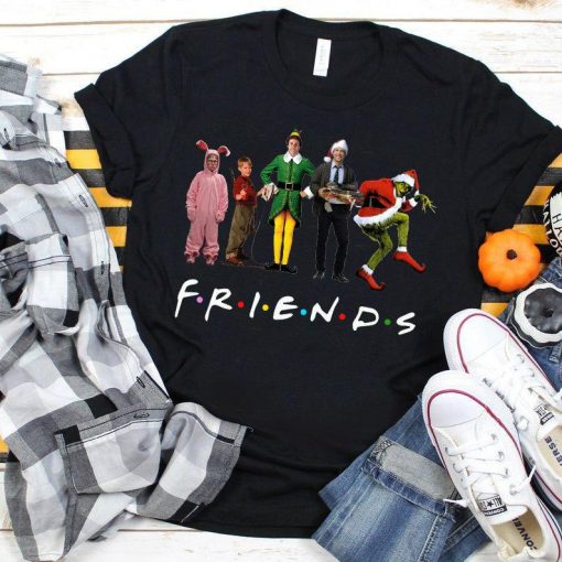 Christmas Friends Shirt, Funny Grinch Shirt, Christmas 2020 Shirt, Santa Grinch Shirt, Ralphie Elf Clark Kevin Cousin Eddie Griswold Shirt
