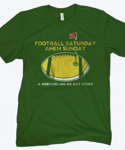 Football Saturday Amen Sunday CFB & Golf Shirt