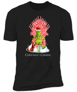 G.rinch Is Coming Candy Cane Throne Funny Christmas Parody T-Shirt