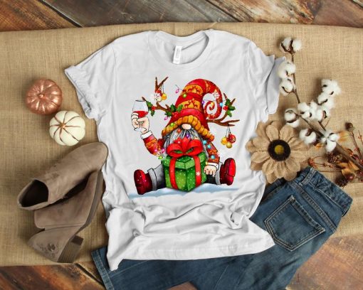 Gnome Wine Christmas Ladies Shirt, Wine Shirt, Gnomes T Shirt, Christmas 2020 For Women's Shirt, Best Gift Ever
