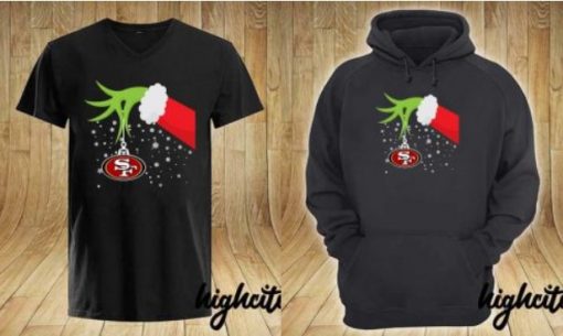 Grinch Hand San Francisco 49ers Merry Christmas 2020 Gift Shirt
