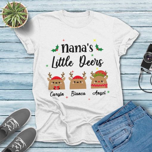 Nana's Little Deers Christmas Gift Tee