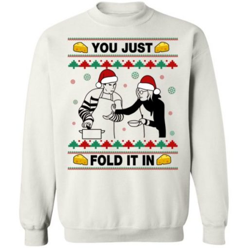 Schitt’s Creek You Just Fold It In Christmas 2020 Xmas Sweatershirt