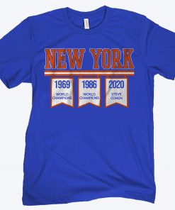 New York Banners Tee Shirt, Queens, NY - Baseball
