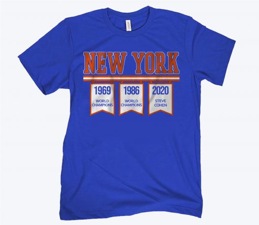 New York Banners Tee Shirt, Queens, NY - Baseball