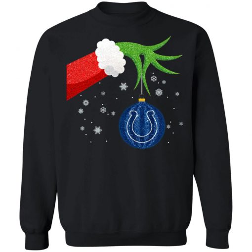 The Grinch Christmas Ornament Indianapolis Colts Sweatedshirt