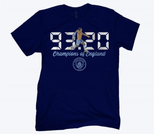 Sergio Aguero 93:20 T-Shirt - Licensed by Manchester City