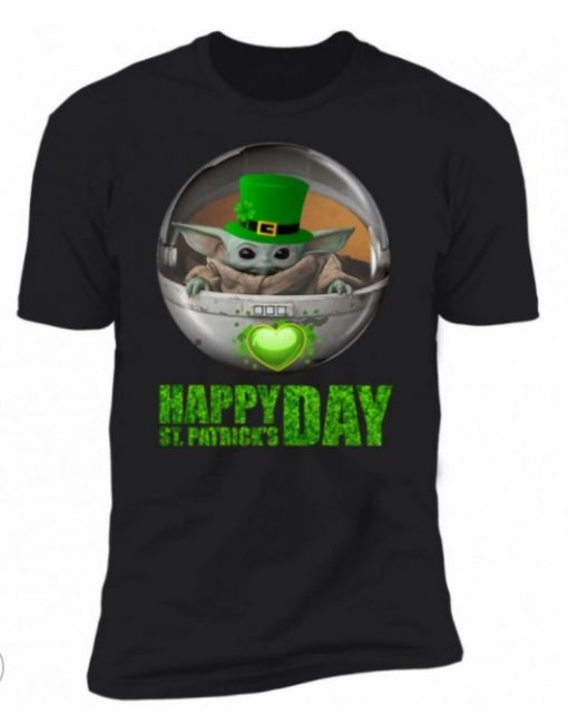 Baby Yoda Happy St Patrick's Day Tee Shirt