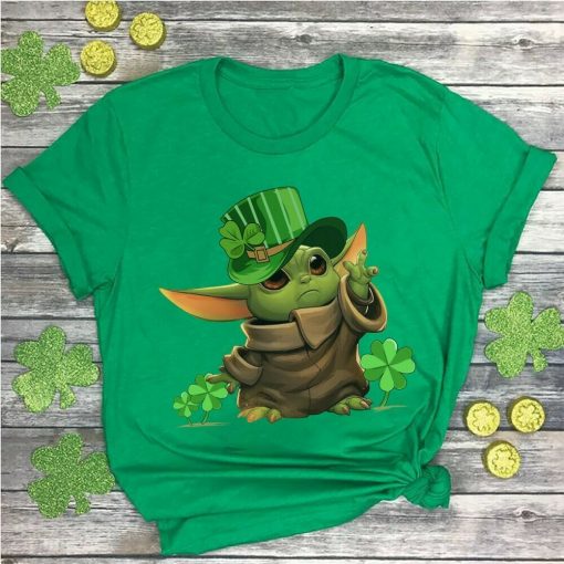 Baby Yoda St. Patrick’s Day Green T-Shirt