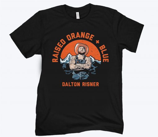 Dalton Risner, Raised Orange & Blue Tee Shirt